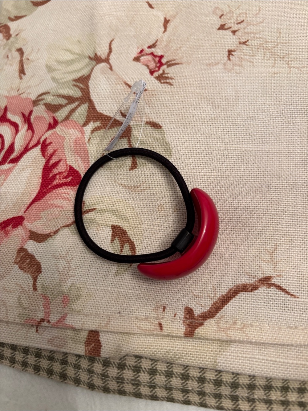 Free People Red Crescent Hair Tie NWT